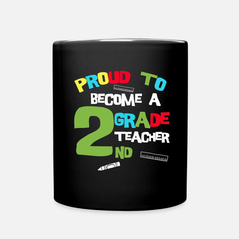 Lehrer Tshirt 2. Klasse Lehramt Erzieher Schule - Tasse einfarbig - Schwarz