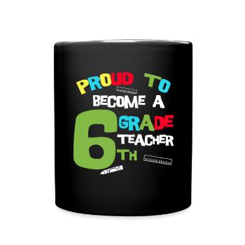 Teacher School Teacher 6th grade Primary school - Full Colour Mug - black - Front