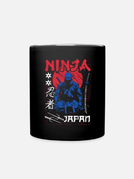 Ninja Gift Karate Ninjutsu Judo Samurai Japan - Full Colour Mug - black