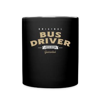 Bus Driver Funny Job Title Profession Birthday - Full Colour Mug - black - Front