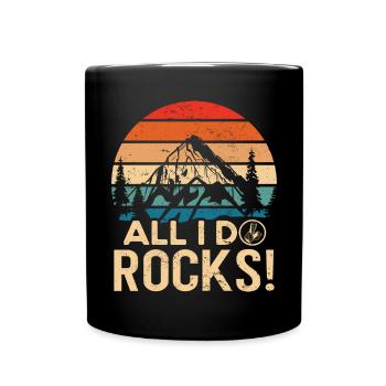 Geology Geology Fossils - All I do Rocks - Full Colour Mug - black - Front