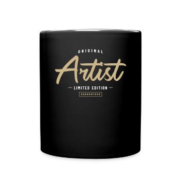 Artist Funny Job Title Profession Birthday Worker - Full Colour Mug - black - Front