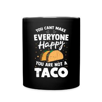 Taco Mexico Food Fast Food Nachos Fiesta Salsa - Full Colour Mug - black - Front