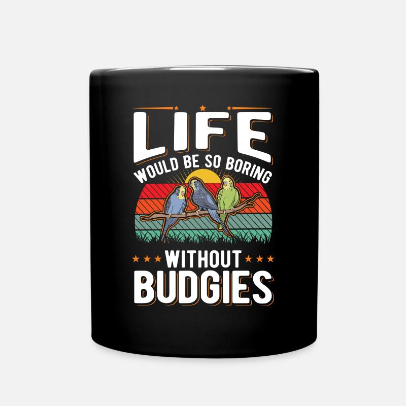 Budgerigar Cadeau Welli Perruche - Mug uni - noir