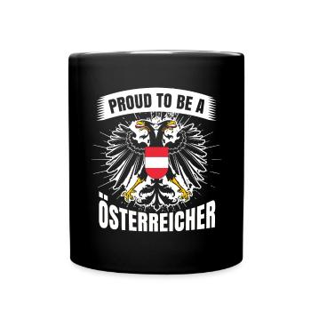 Österreich Tshirt - Tasse einfarbig - Schwarz - Vorne