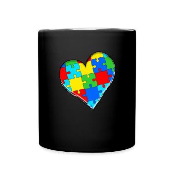 Autisme Cadeau Autiste Asperger TDAH Autisme - Mug uni - noir - Devant