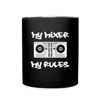 DJ Gift Musique Disc Jockey Disco Techno Rave - Mug uni - noir - Devant