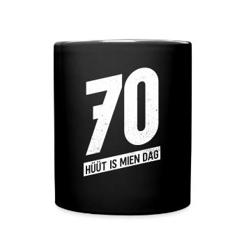60 - Hüüt Is Mien Dag - 60 Geburtstag Plattdeutsch - Tasse einfarbig - Schwarz - Vorne