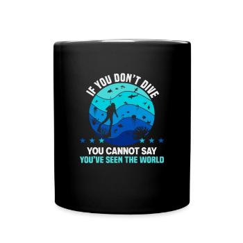 Instructeur de conception de plongée sous-marine Snorkeling - Mug uni - noir - Devant