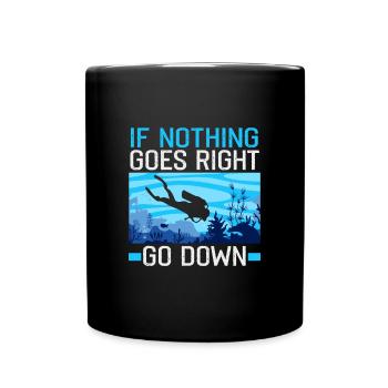 Instructeur de conception de plongée sous-marine Snorkeling - Mug uni - noir - Devant
