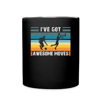 Basketballer Basketball -I've Got Awesome Moves- - Tasse einfarbig - Schwarz - Vorne