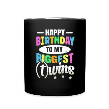 Herzlichen Glückwunsch zum Geburtstag an meine - Tasse einfarbig - Schwarz - Vorne