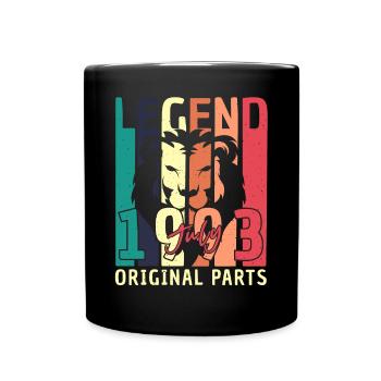 Year of construction 1993 in July - Full Colour Mug - black - Front