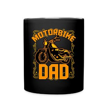 Motorbike Dad - Full Colour Mug - black - Front