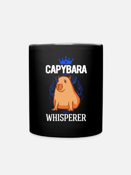 Capybara Whisperer Wasserschwein Capibara - Tasse einfarbig - Schwarz