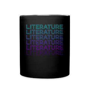 Literature Literature Literary Retro - Full Colour Mug - black - Front