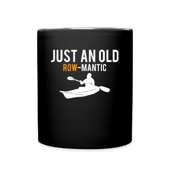 Juste une vieille chemise de kayak cadeau en rangée - Mug uni - noir - Devant