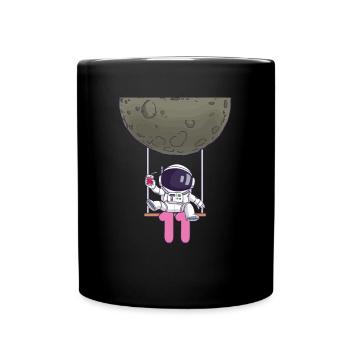 11. Geburtstag Astronaut 11 Jahre Weltraumgalaxie - Tasse einfarbig - Schwarz - Vorne