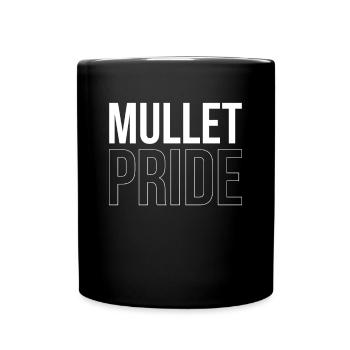 Mullet Pride Shirt Geschenk Vokuhila Shirt - Tasse einfarbig - Schwarz - Vorne