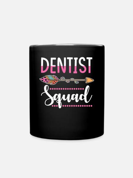 Zahnärtzin Gruppe - Tasse einfarbig - Schwarz