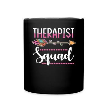Therapeutin Gruppe Frauen - Tasse einfarbig - Schwarz - Vorne