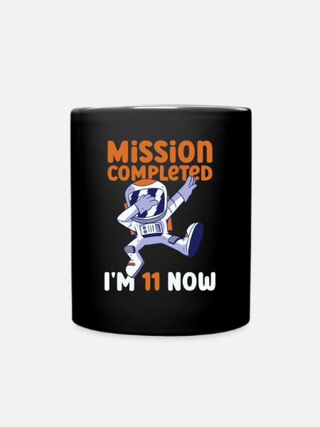 11° compleanno astronauta 11 anni - Tazza monocolore - nero
