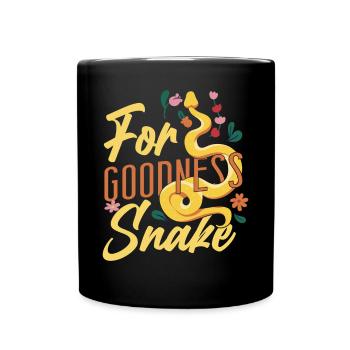 Serpent Serpent Serpent Jeu de mots pour la bonté - Mug uni - noir - Devant