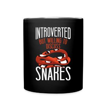Snake Serpent Introverted But - Tasse einfarbig - Schwarz - Vorne