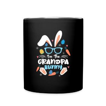 At The Grandpa Rabbit Easter Rabbit Ear Sunglass - Full Colour Mug - black - Front