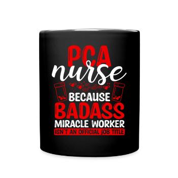 PCA Nurse Miracle Worker Nursing Essentials - Mug uni - noir - Devant