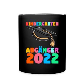Schüler Kindergarten 2022 Schulanfang Einschulung - Tasse einfarbig - Schwarz - Vorne