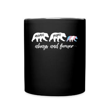 Transgender Mama Bär - LGBTQ Transgender - Tasse einfarbig - Schwarz - Vorne