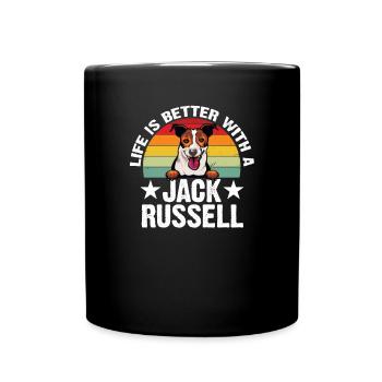 Jack Russell Terrier Chien Disant Drôles Chiens - Mug uni - noir - Devant
