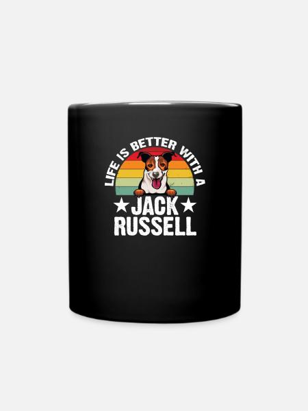Jack Russell Terrier Hund Spruch Lustig Hunde - Tasse einfarbig - Schwarz