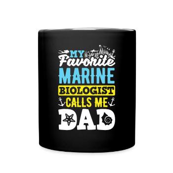Marine Biology Science My Favorite Marine - Tasse einfarbig - Schwarz - Vorne