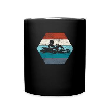 Kart Go-Kart Racing Go-Kart Kart Driver - Full Colour Mug - black - Front