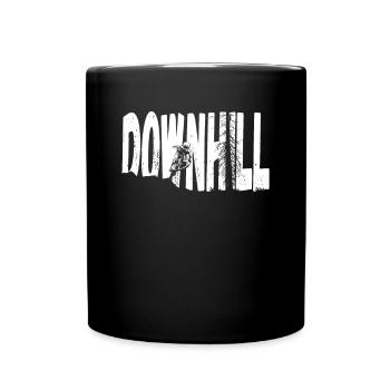 Descente VTT Nature Montagnes Retro Wave Vintage - Mug uni - noir - Devant