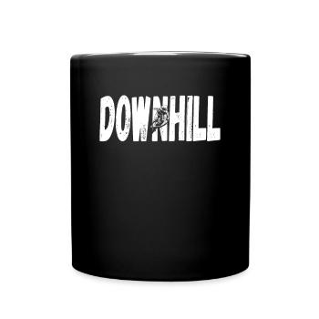 Descente VTT Nature Montagnes Retro Wave Vintage - Mug uni - noir - Devant