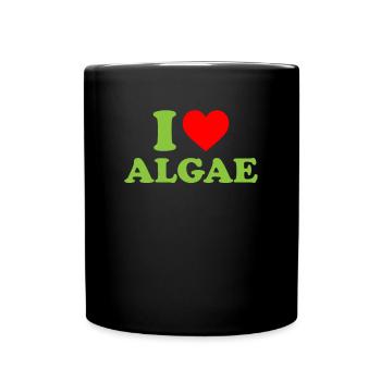 I love algae, algae diatom - Full Colour Mug - black - Front