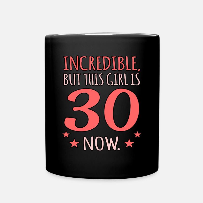 Idée cadeau anniversaire enfant 30 - Mug uni - noir