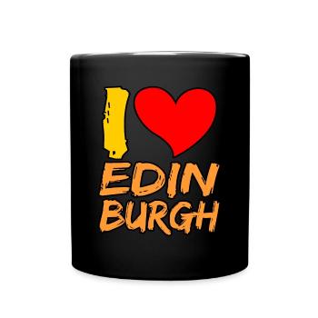 J’adore le cadeau d’Édimbourg - Mug uni - noir - Devant