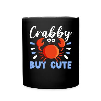 Krabbenhafter, aber niedlicher Krabbenflüsterer - Tasse einfarbig - Schwarz - Vorne