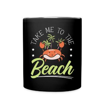 Crabby Crab Whisperer Crabulous Seafood Lover - Full Colour Mug - black - Front
