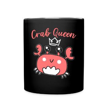 Crab Queen Crabulous Crabby Crab Whisperer - Full Colour Mug - black - Front