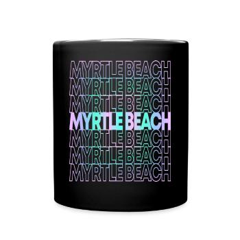 Retro Myrtle Beach South Carolina - Full Colour Mug - black - Front