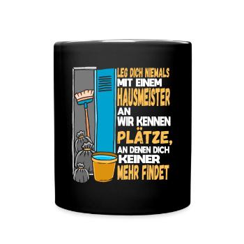 Hausmeister Facility Manager - Tasse einfarbig - Schwarz - Vorne