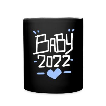 Baby 2022 - Geburt Sohn Schwanger 2022 - Tasse einfarbig - Schwarz - Vorne
