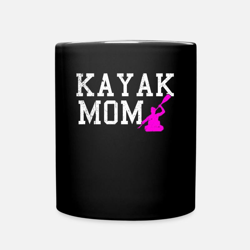 Kayak mom - Tasse einfarbig - Schwarz