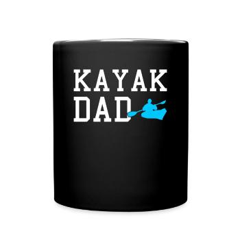 kayak dad - Full Colour Mug - black - Front