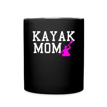 kayak mom - Full Colour Mug - black - Front